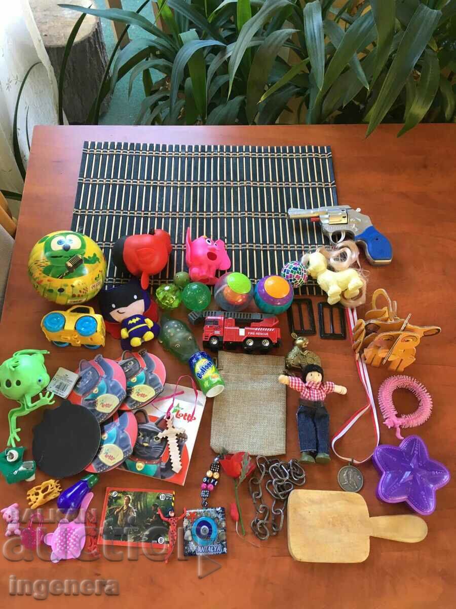 LOT OF TOY PADS BALLS ETC