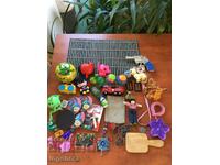 LOT OF TOY PADS BALLS ETC