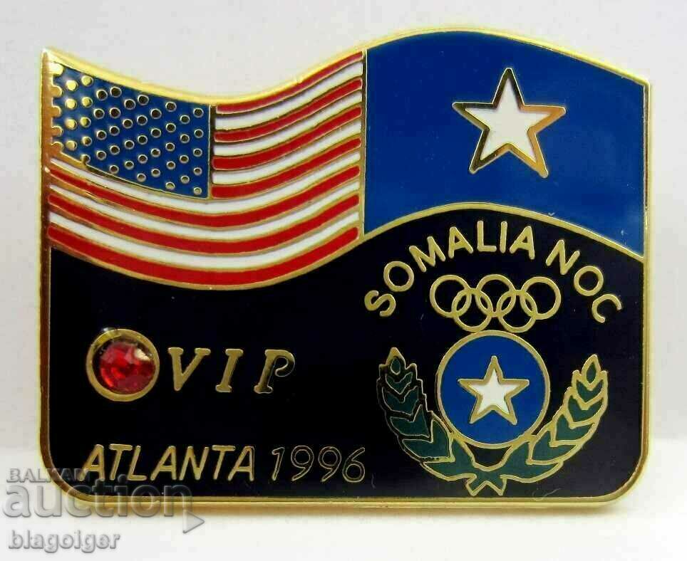 Auction  Olympic Badge-Somalia Olympic Committee-VIP-Limited
