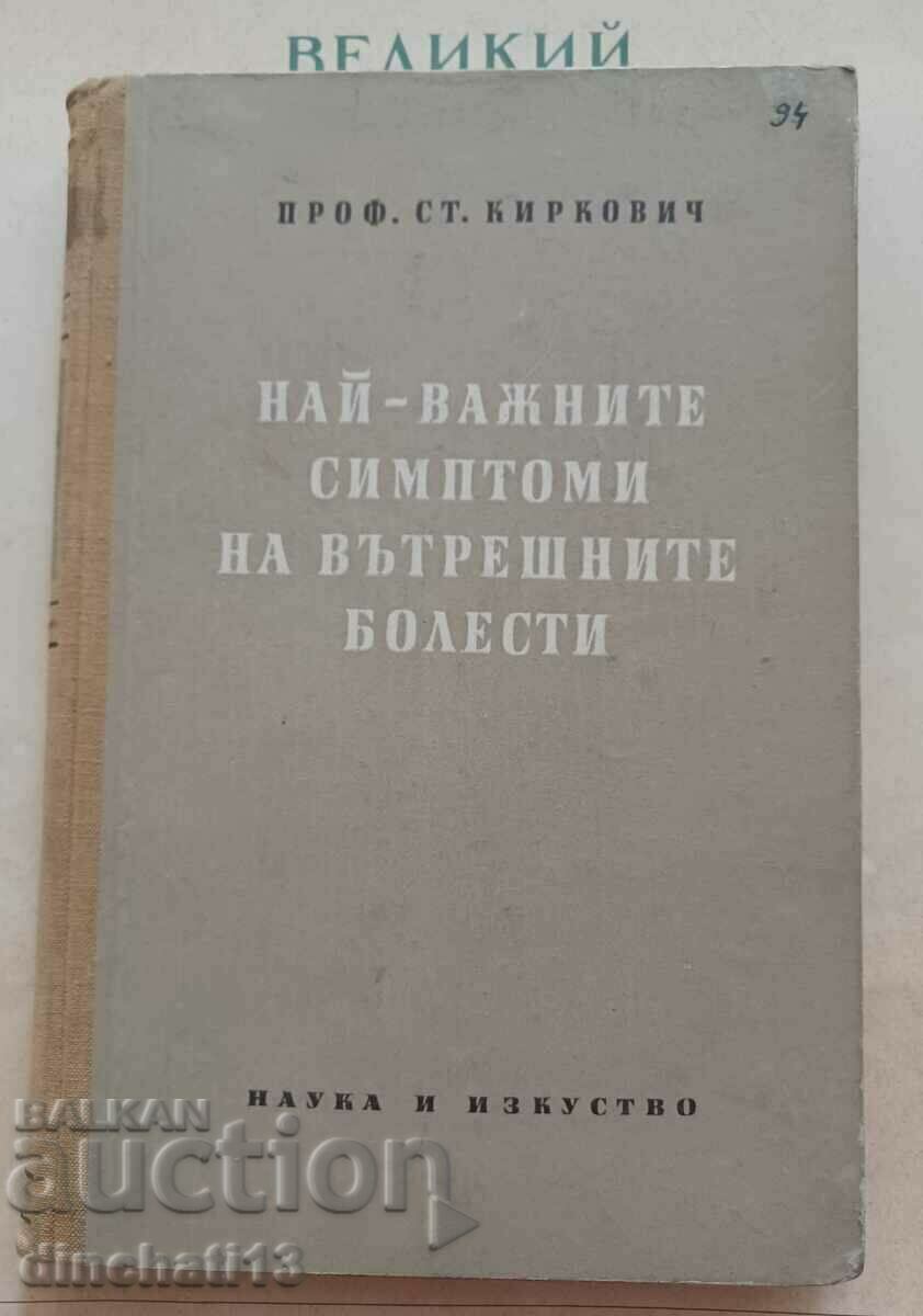 Τα πιο σημαντικά συμπτώματα των εσωτερικών ασθενειών: Stoyan Kirkovich