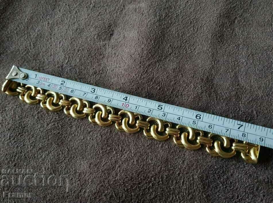 18Κ ΧΡΥΣΟΣ Κομψό ΜΑΣΙΦ Γερμανικό χρυσό βραχιόλι με αλυσίδα - 7 18Κ ΧΡΥΣΟΣ Κομψό ΜΑΣΙΦ Γερμανικό χρυσό βραχιόλι με αλυσίδα - 7