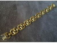 18K GOLD Stylish SOLID German Chain Bracelet Gold
