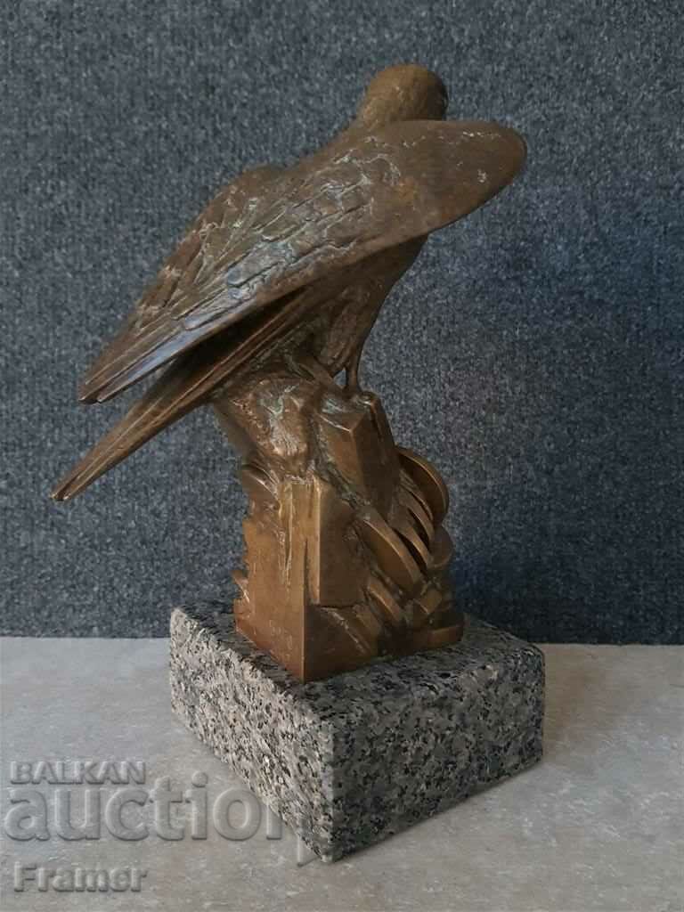 Bogomil Zhivkov Guardian Falcon 2017 sculpture signed - 5 Bogomil Zhivkov Guardian Falcon 2017 sculpture signed - 5