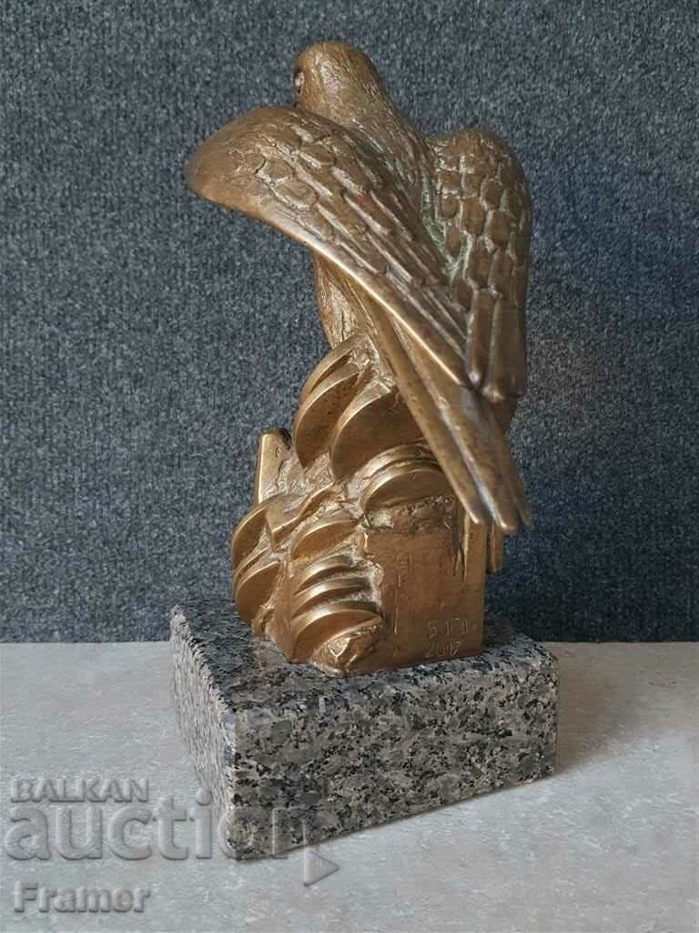 Bogomil Zhivkov Guardian Falcon 2017 sculpture signed - 6 Bogomil Zhivkov Guardian Falcon 2017 sculpture signed - 6