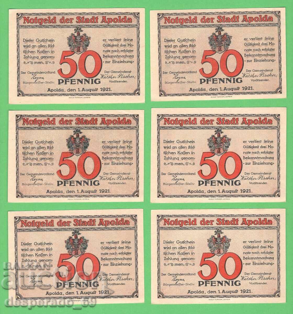 (¯` '• .¸NOTGELD (c. Apolda) 1921 UNC -6 Banknote¸. •' ´¯) with price 19.20 BGN | € 9.82 (¯` '• .¸NOTGELD (c. Apolda) 1921 UNC -6 Banknote¸. •' ´¯) with price 19.20 BGN | € 9.82