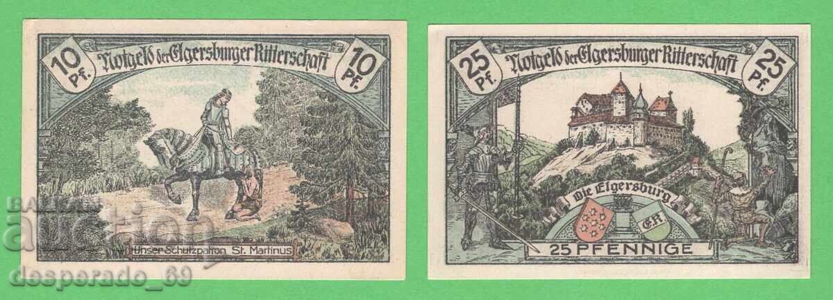 (¯`'•.¸NOTGELD (гр. Bad Elgersburg) 1921 UNC  -2 бр.банкноти