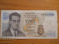 20 franci 1964 - Belgia ( VG )