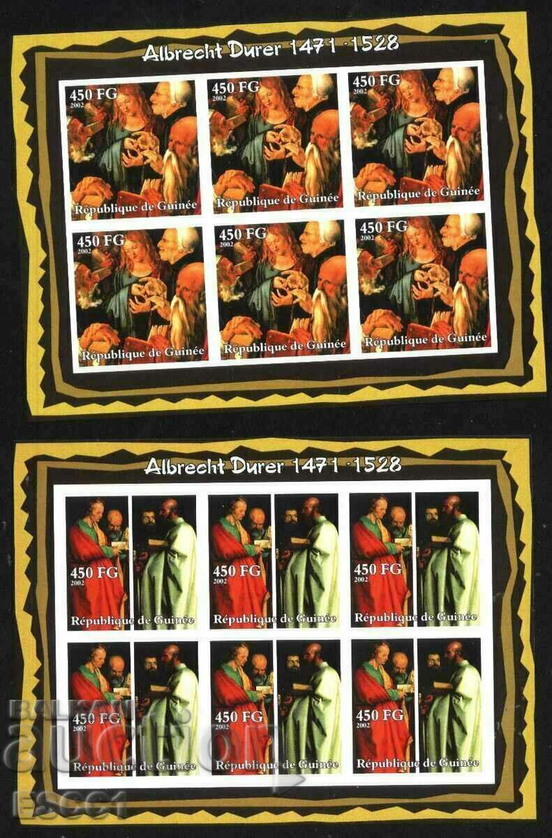 Auction Clean stamps in small sheets Painting Dürer 2002 Guinea Auction Clean stamps in small sheets Painting Dürer 2002 Guinea