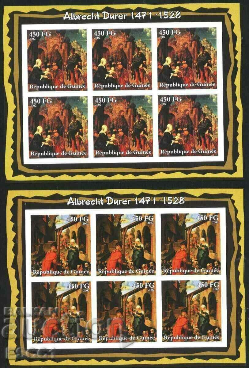 Delivery of Clean stamps in small sheets Painting Dürer 2002 Guinea Delivery of Clean stamps in small sheets Painting Dürer 2002 Guinea