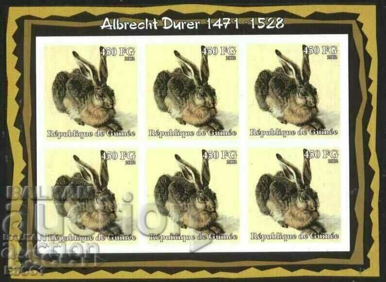 Clean stamps in small sheets Painting Dürer 2002 Guinea - 5 Clean stamps in small sheets Painting Dürer 2002 Guinea - 5