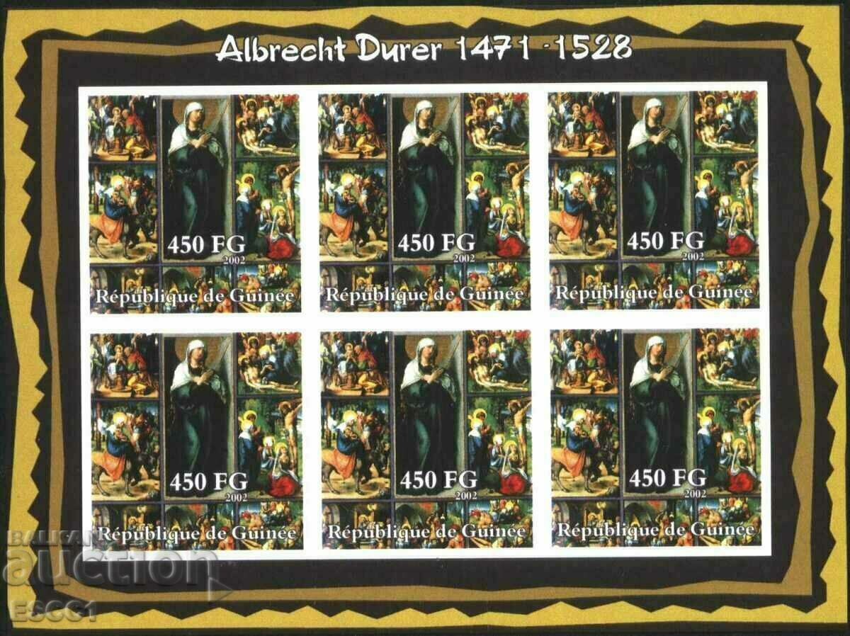 Clean stamps in small sheets Painting Dürer 2002 Guinea - 6 Clean stamps in small sheets Painting Dürer 2002 Guinea - 6