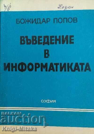 Introduction to informatics - Bozhidar Popov