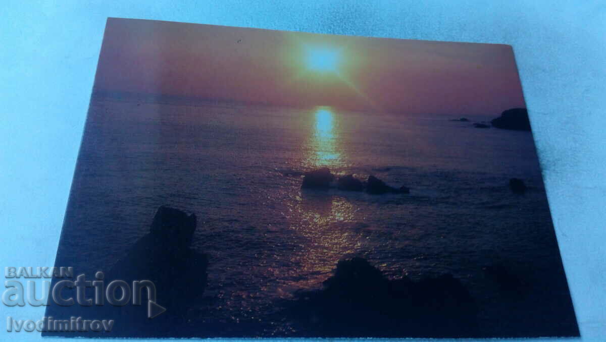 Postcard Sozopol Sunrise 1980