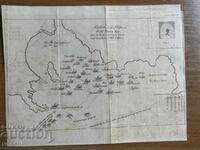 1781 - Χάρτης του Πράσινου Ακρωτηρίου - Θαλάσσια μάχη = πρωτότυπο +