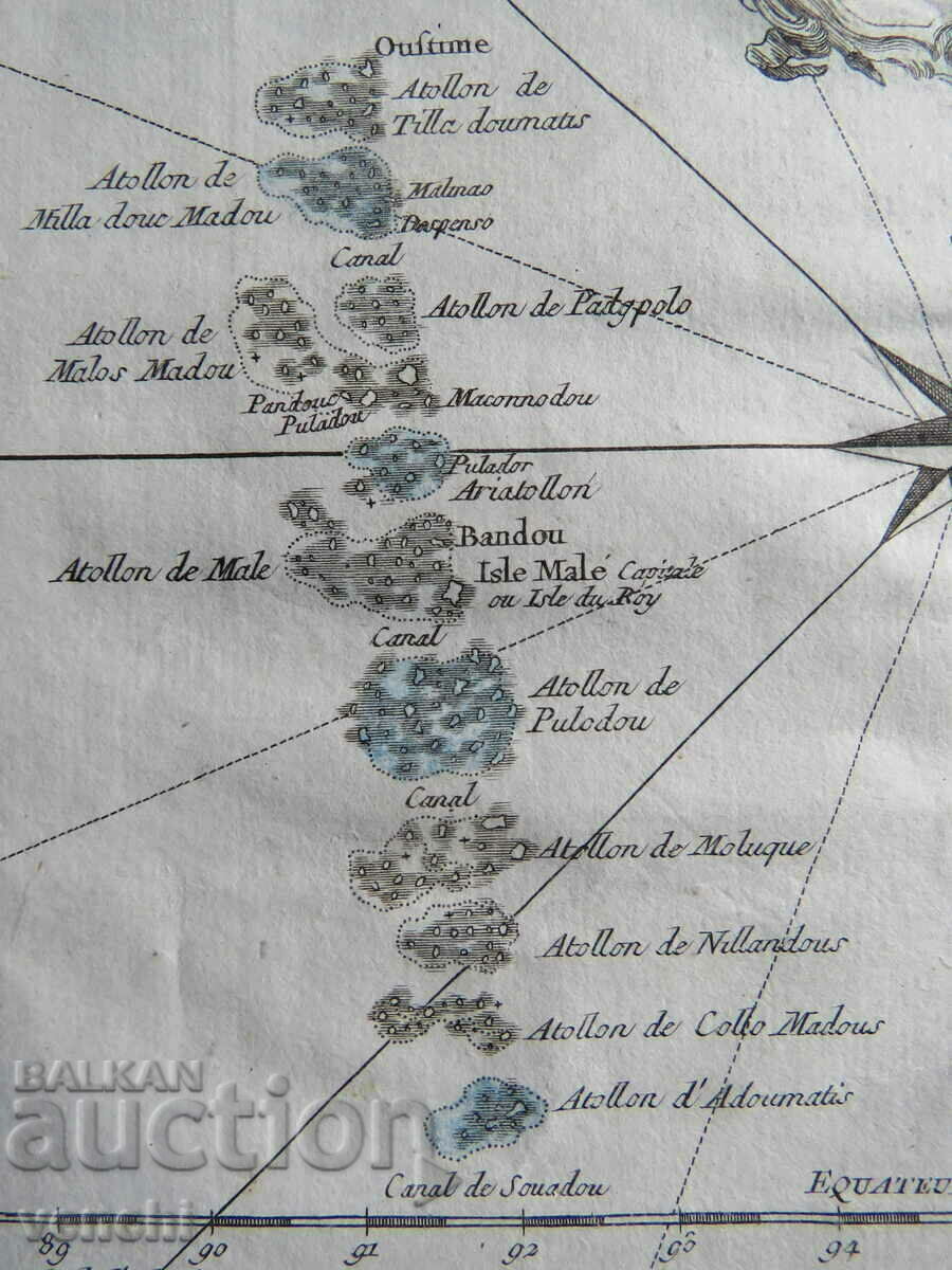 Delivery of 1757 - Map of the Maldives = original + Delivery of 1757 - Map of the Maldives = original +