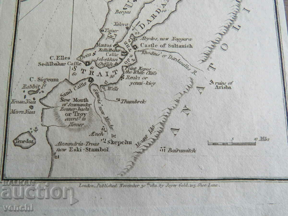 Livrarea 1811 - Harta Dardanele = original +