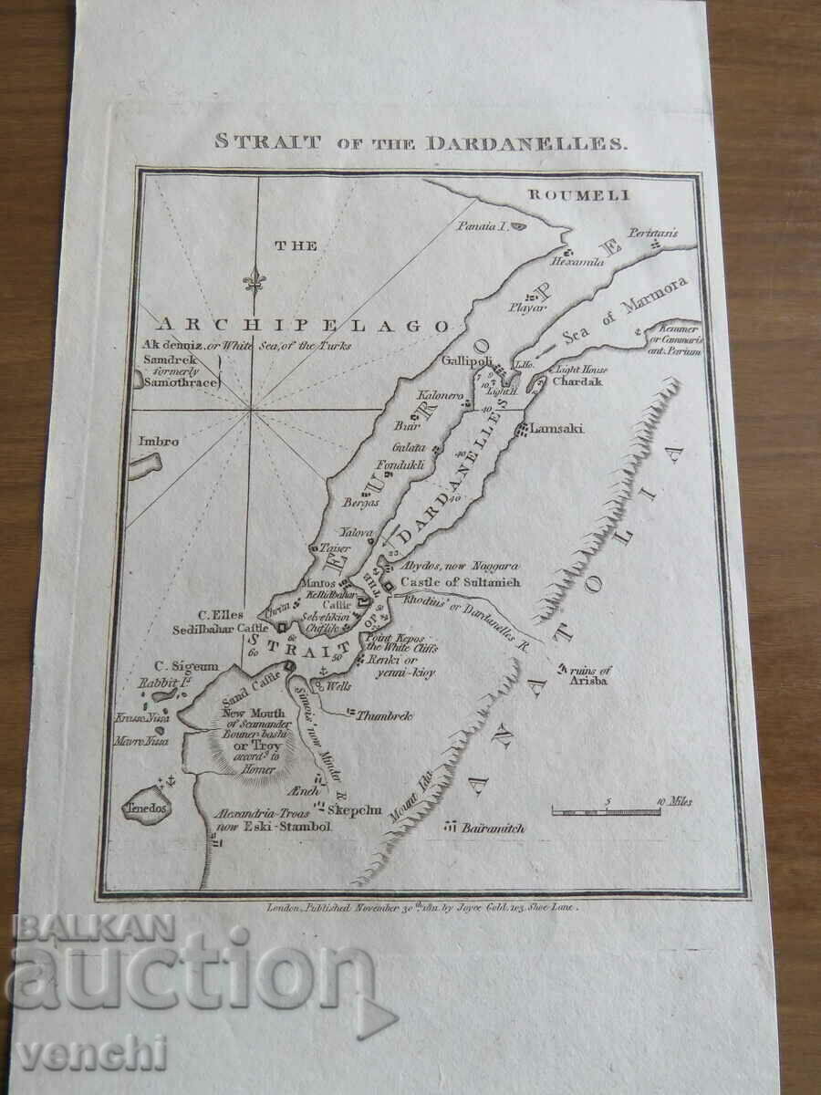 1811 - Harta Dardanele = original + - 5