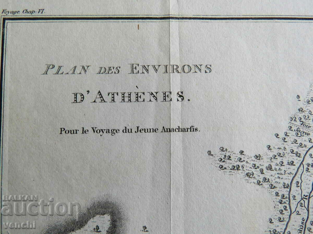 Auction 1797 - Map of Athens = original + Auction 1797 - Map of Athens = original +