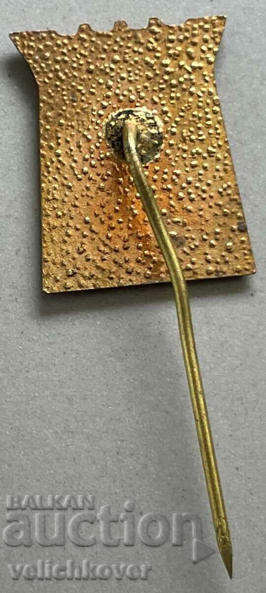 33302 Bulgaria, coat of arms, city of Smolyan, enamel with price 3.00 BGN | € 1.53 33302 Bulgaria, coat of arms, city of Smolyan, enamel with price 3.00 BGN | € 1.53