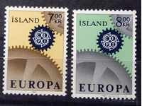 Исландия 1967 Европа CEPT MNH