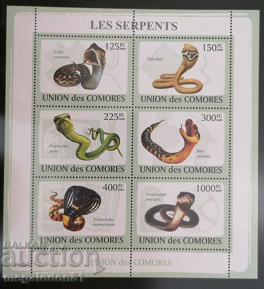 Коморите - фауна, змии