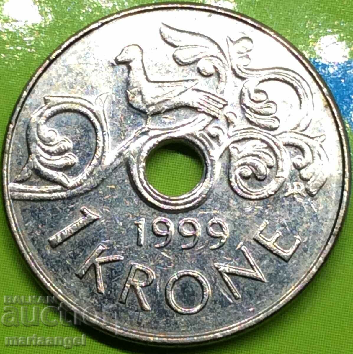 Norvegia 1 coroană 1999
