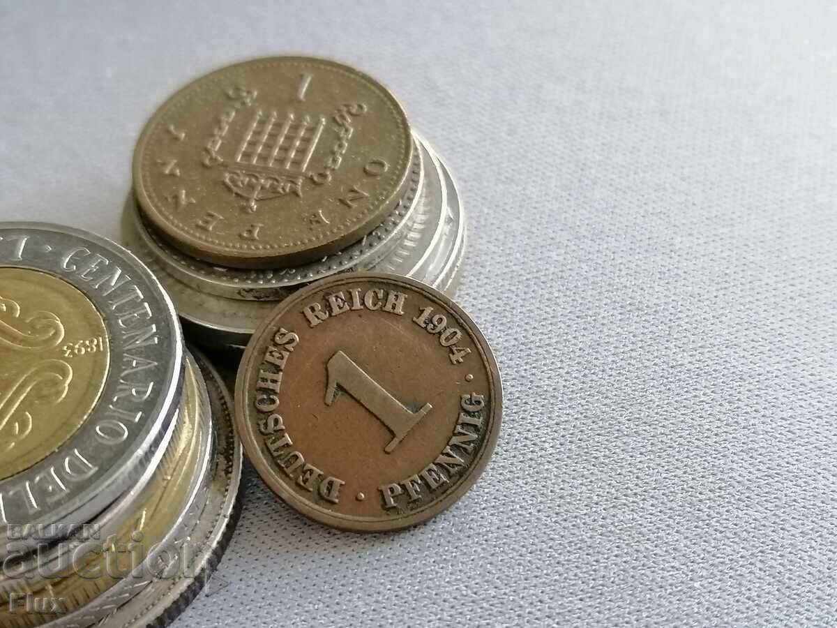Reich Coin - Germany - 1 Pfennig | 1904; Series A