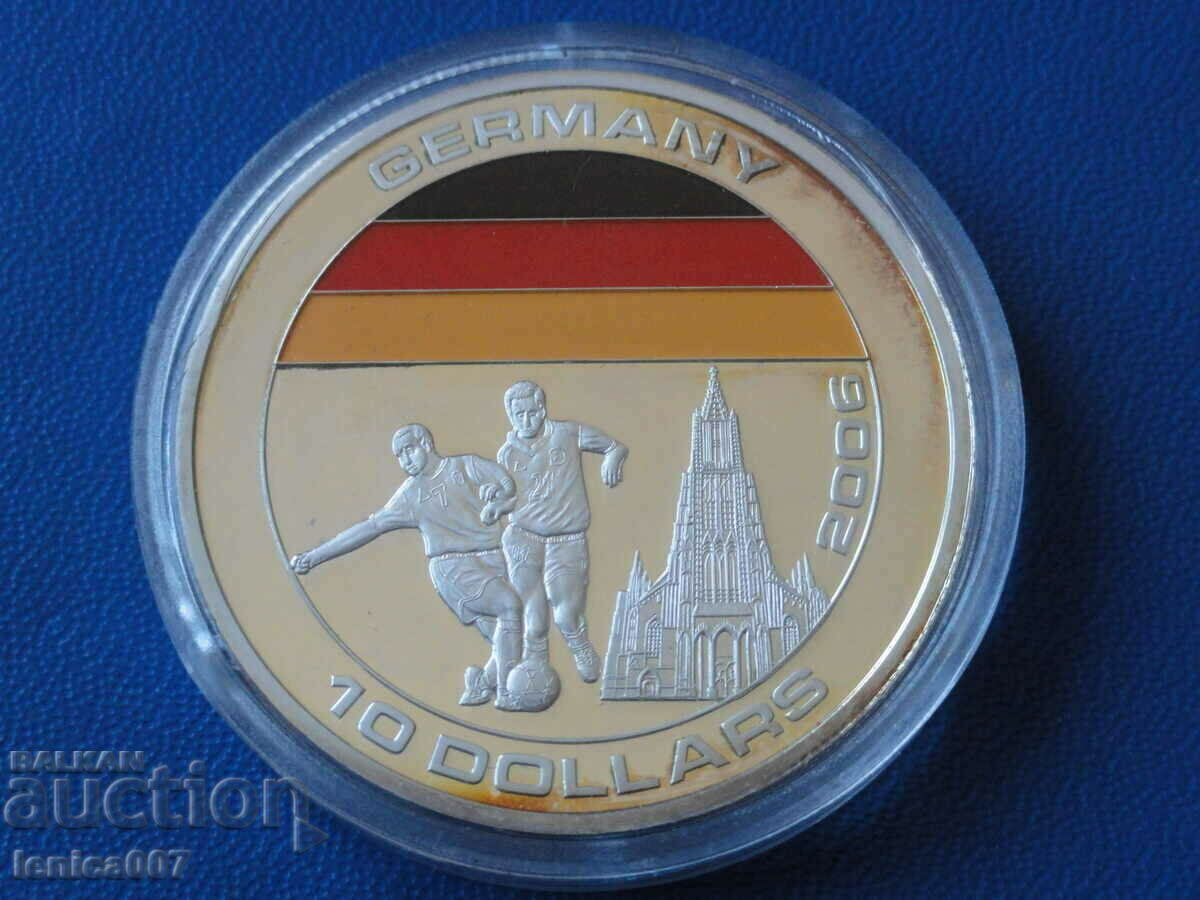 Auction Liberia 2005 - $10 "Football - Germany" Auction Liberia 2005 - $10 "Football - Germany"