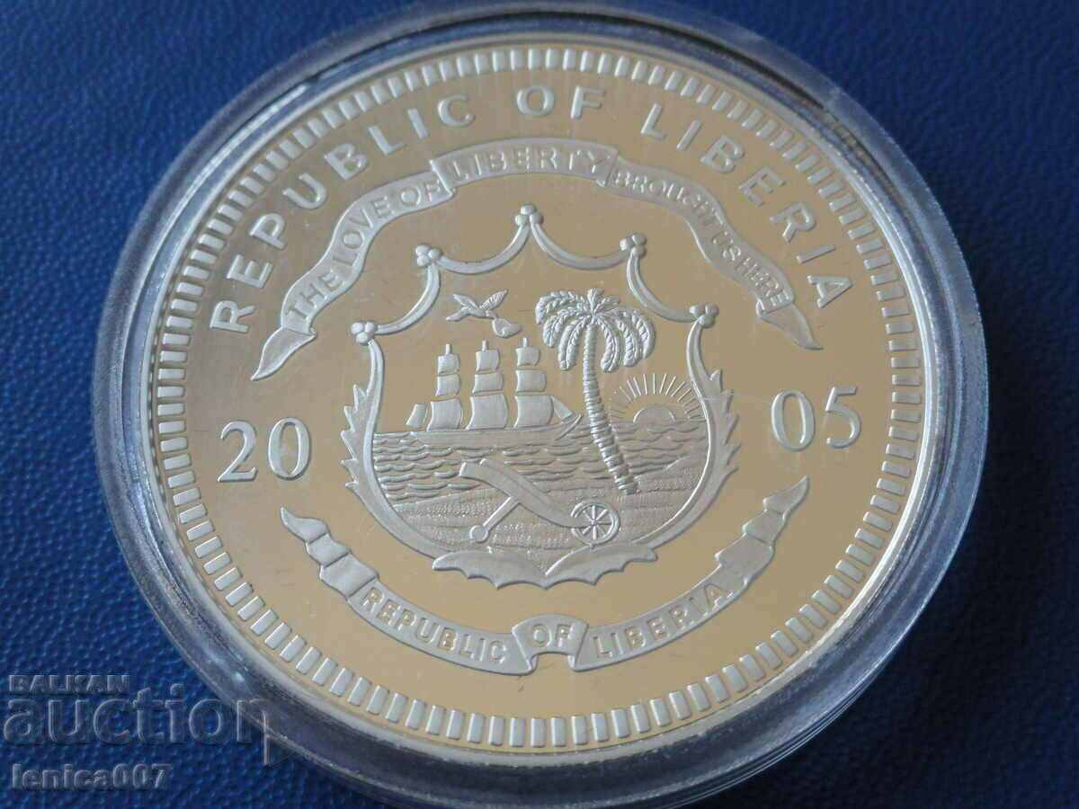 Delivery of Liberia 2005 - $10 "Football - Portugal"