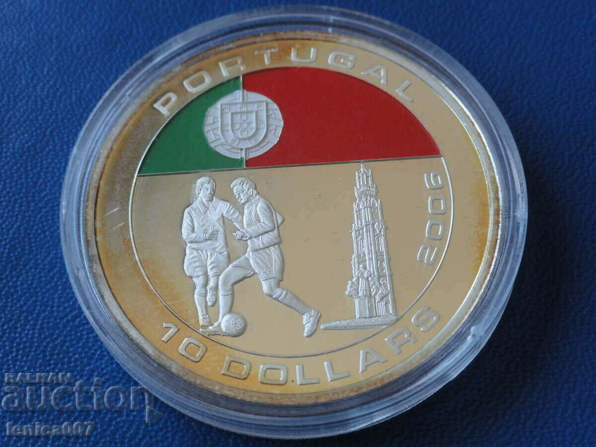 Liberia 2005 - 10 USD "Fotbal - Portugalia"