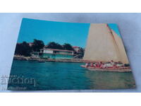 Пощенска картичка Поморие Морският клуб 1974