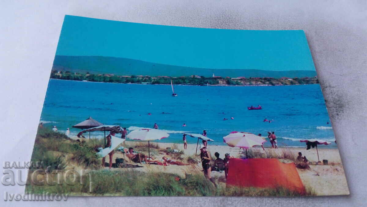 Пощенска картичка Приморско 1974