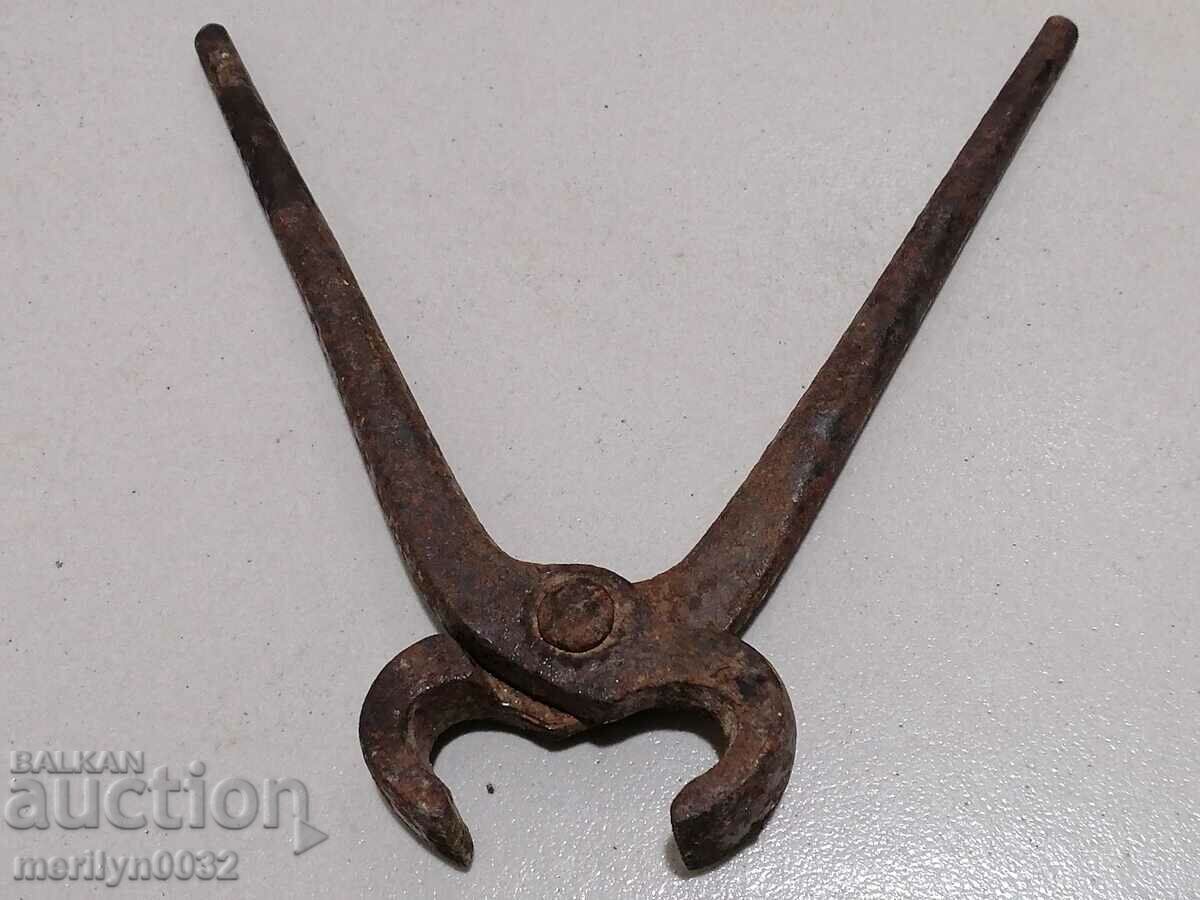 Old forging pliers, wrought iron, wrought iron - 6 Old forging pliers, wrought iron, wrought iron - 6