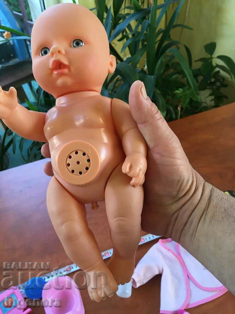 DOLL BABY SQUEEZE CRYING LAUGHING AND NOISELY SLEEPING with price 22.00 BGN | € 11.25