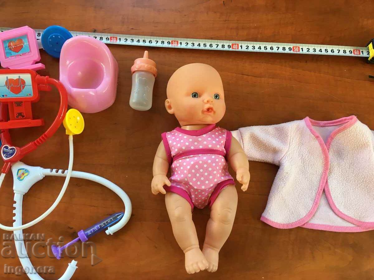 DOLL BABY SQUEEZE CRYING LAUGHING AND NOISELY SLEEPING - 5