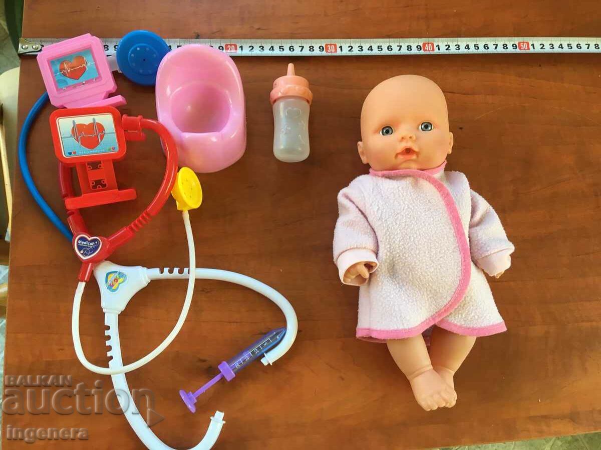 DOLL BABY SQUEEZE CRYING LAUGHING AND NOISELY SLEEPING - 7