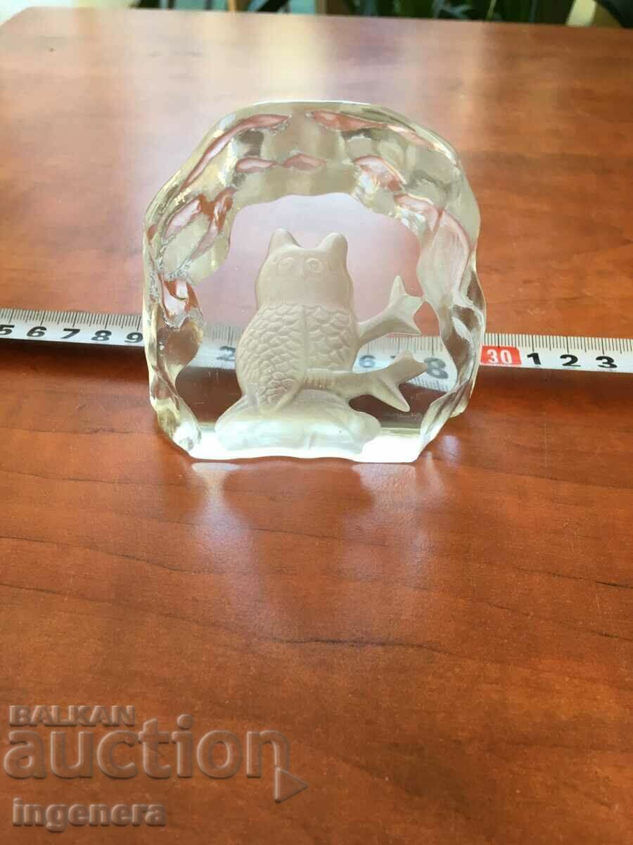 SOUVENIR OWL GLASS RELIEF with price 5.00 BGN | € 2.56 SOUVENIR OWL GLASS RELIEF with price 5.00 BGN | € 2.56
