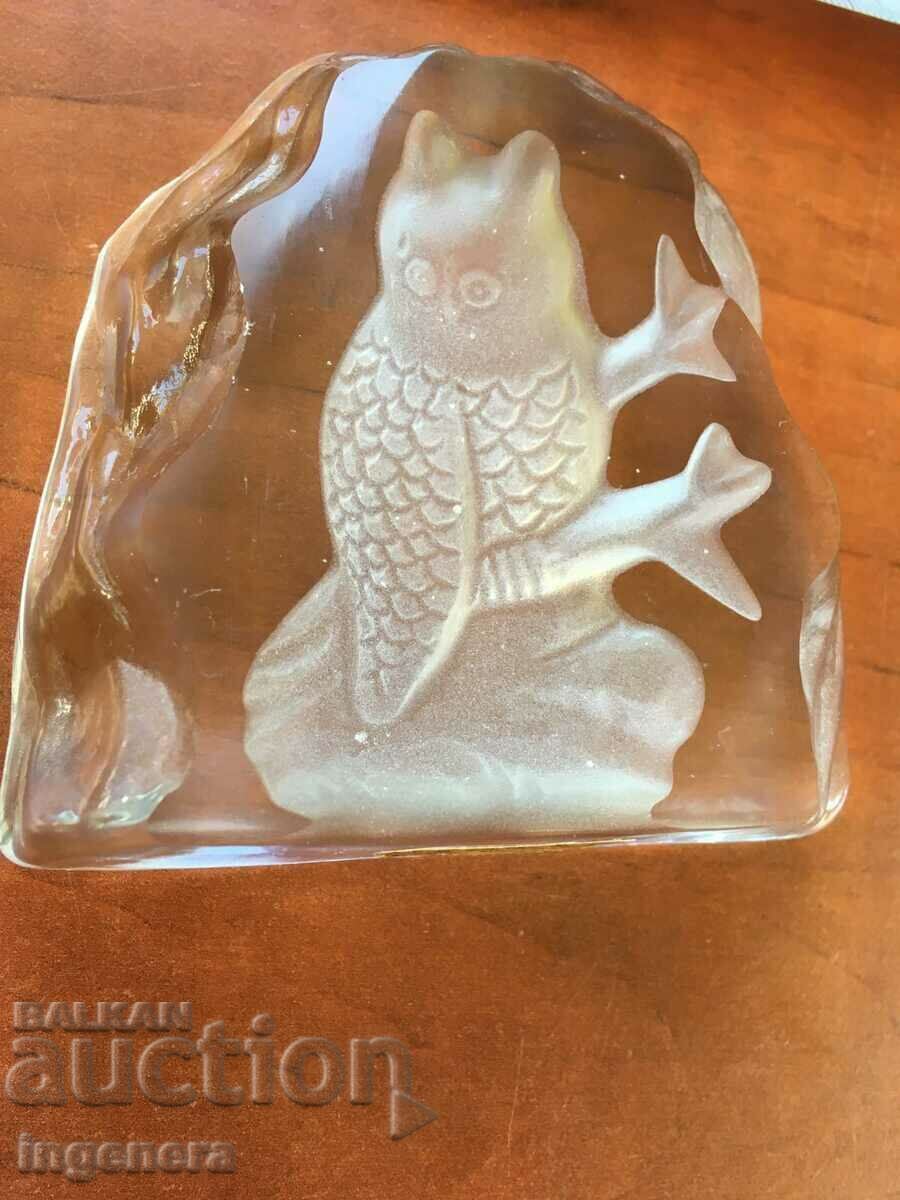 Delivery of SOUVENIR OWL GLASS RELIEF Delivery of SOUVENIR OWL GLASS RELIEF