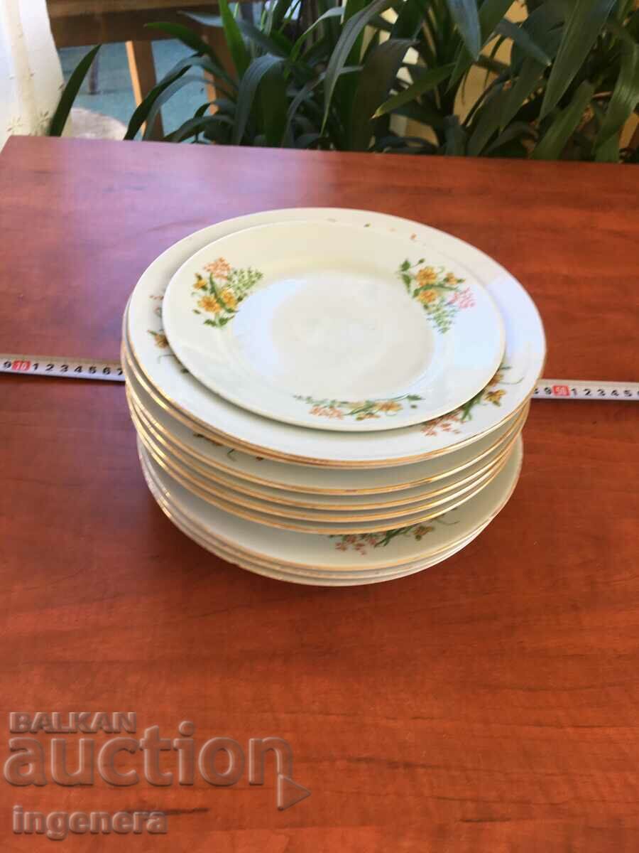 PORCELAIN PLATE DEEP SHALLOW LARGE SMALL SERVICE with price 43.00 BGN | € 21.99