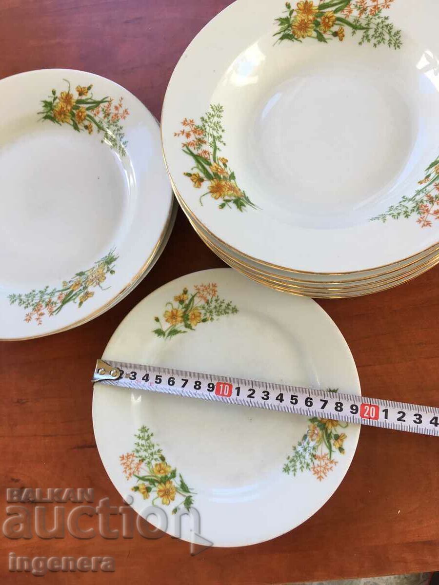 PORCELAIN PLATE DEEP SHALLOW LARGE SMALL SERVICE - 5