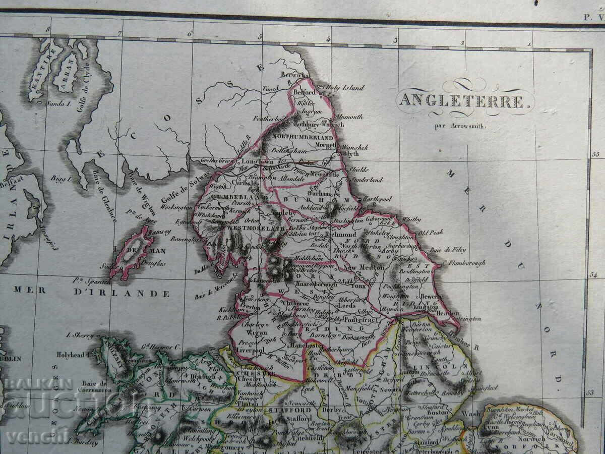 Auction 1816 - Map of Great Britain - Original - Excellent + Auction 1816 - Map of Great Britain - Original - Excellent +