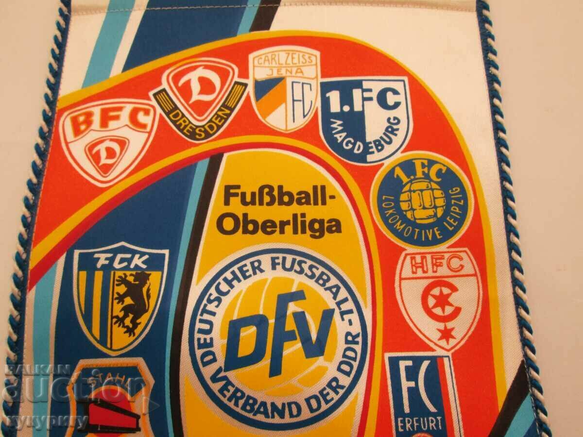 Rare old football flag Oberliga football DFV GDR 1979/80 with price 20.00 BGN | € 10.23 Rare old football flag Oberliga football DFV GDR 1979/80 with price 20.00 BGN | € 10.23