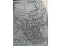 1818 - Карта на Турция в Европа - A.Findley = оригинал +
