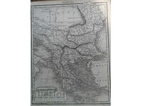 1818 - Χάρτης της Τουρκίας στην Ευρώπη - A.Findley = πρωτότυπο +