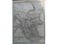 1818 - Harta Turciei în Europa - A.Findley = original +