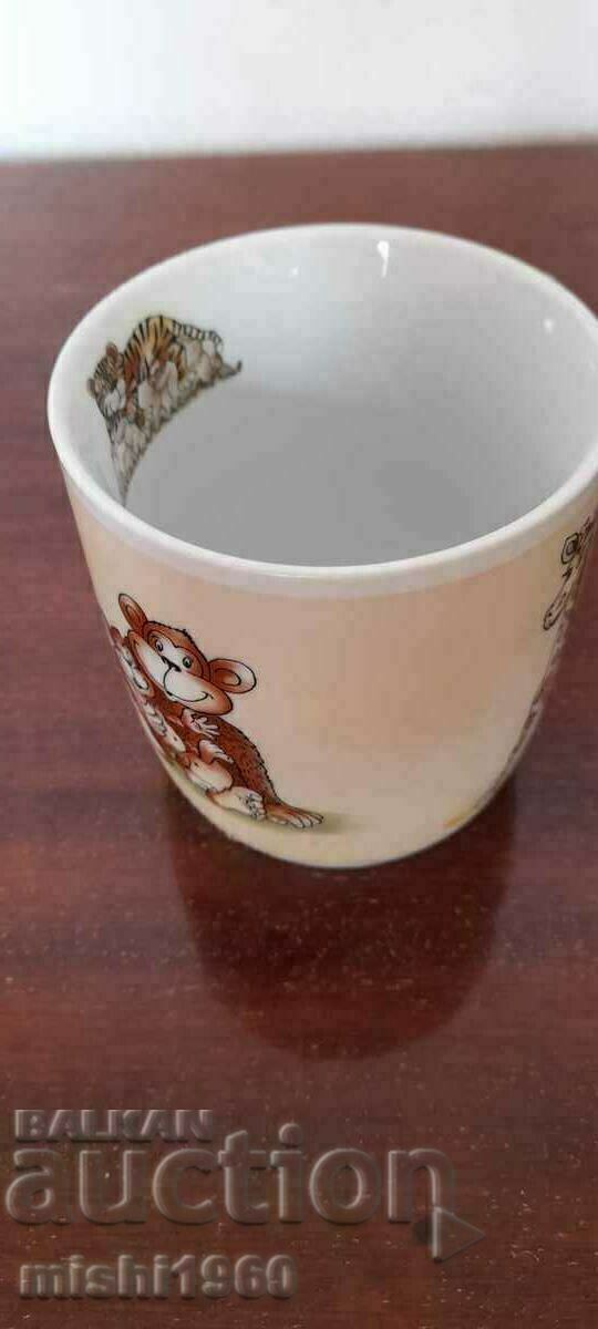 Auction Porcelain children's cup Auction Porcelain children's cup
