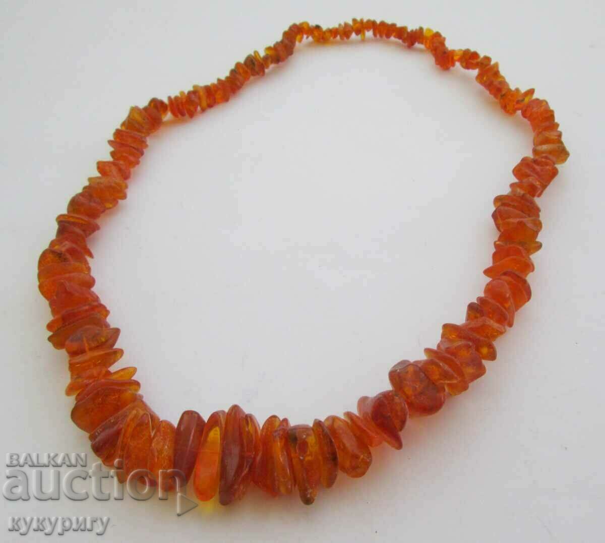 Old women's necklace natural amber amber necklace