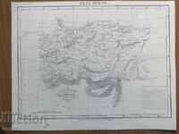 19ος αιώνας - Χάρτης της Μικράς Ασίας = πρωτότυπο +