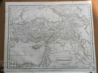 1824 - Χάρτης της Τουρκίας στην Ασία = πρωτότυπο +
