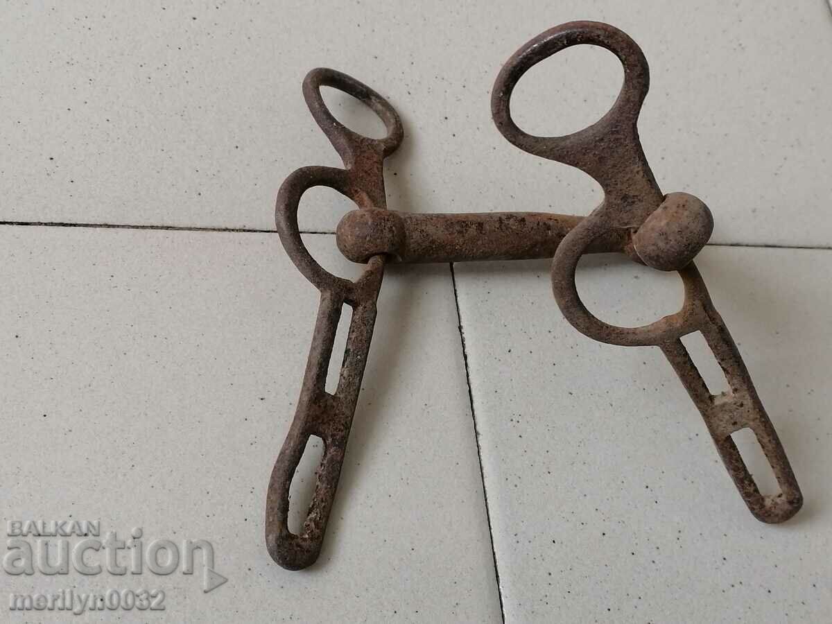 An old forged bridle reins wrought iron, a harness - 5